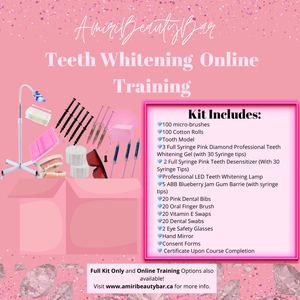 Teeth Whitening Tech Business Starter Kit + Online Course + Certification