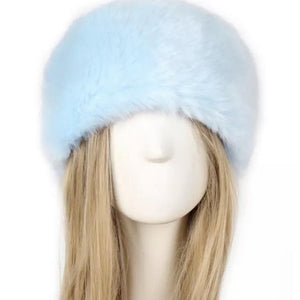 So Furry Headband - Baby blue - AmiriBeautyBar