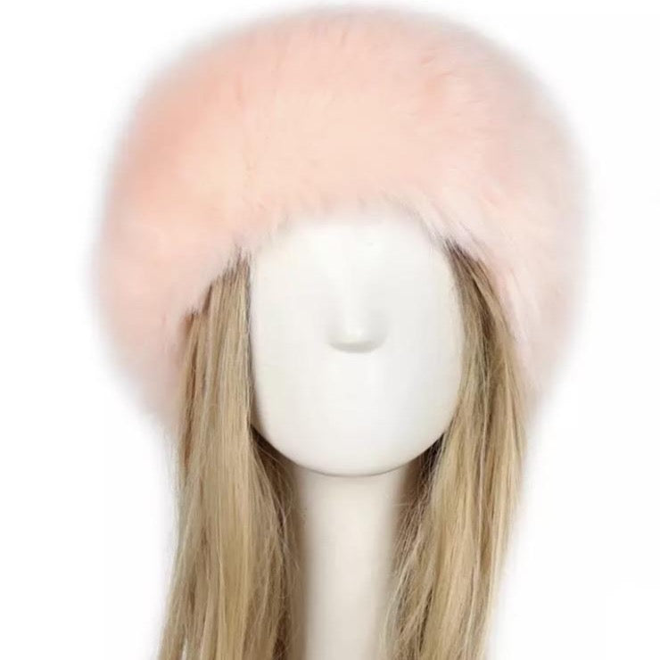 So Furry Headband - Baby pink - AmiriBeautyBar