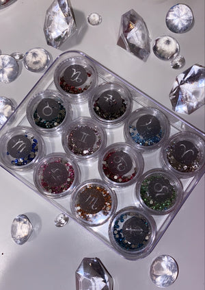 “What’s Your Birthstone?” Swarovski Birthstone Tooth Gem Collection Wheel - AmiriBeautyBar