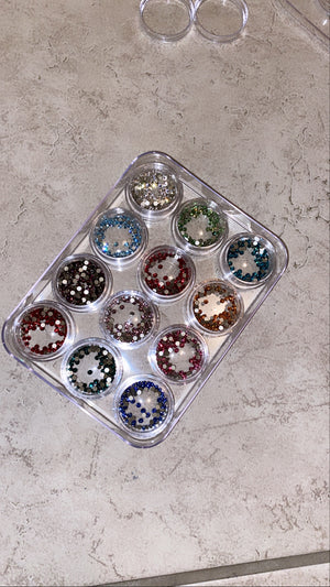 “What’s Your Birthstone?” Swarovski Birthstone Tooth Gem Collection Wheel - AmiriBeautyBar