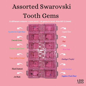 Assorted Lead-free Swarovski Tooth Gem Bundle